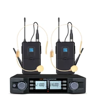 wireless microphone system professional uhf automatic handheld microphone frequency adjustable 100m receive 2100b