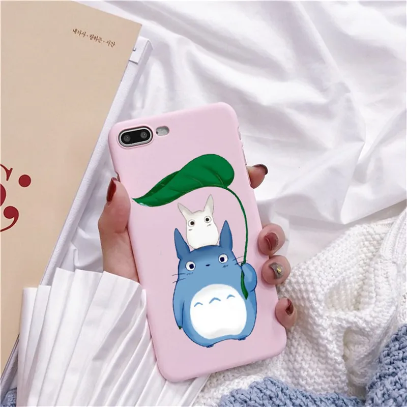 TPU Bonito Тоторо, гибли Аниме Миядзаки Viagem de Chihiro Kaonashi Мягкий ТПУ Caso de Telefone кларо Para iPhone 7 8 Plus 6 5 Max 4 - Цвет: TPU
