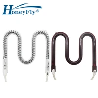 honeyfly m shape infrared carbon fiber lamp 1200w 220v 114mm electric heater lamp ruby single spiral drying quartz tube
