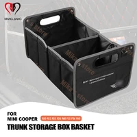 trunk box car styling for mini cooper countryman r60 r55 r56 r52 r50 f60 f56 f55 storage basket bag auto accessories decoration