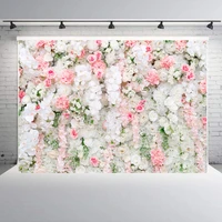 diy flower wall wedding backdrop vinyl backdrops for photography baby shower birthday party flannel background decoration