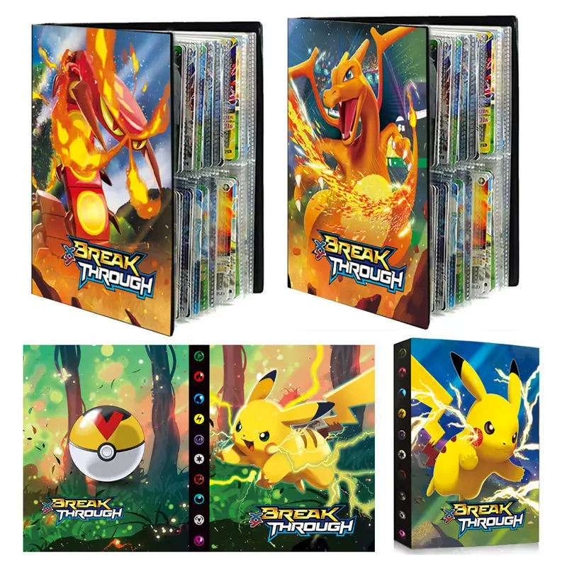 

TAKARA TOMY 144/240Pcs VMAX GX EX Game Pokemon Card Album Pokemon Toy Folder With Card Holder Child Gift Collector Loading List