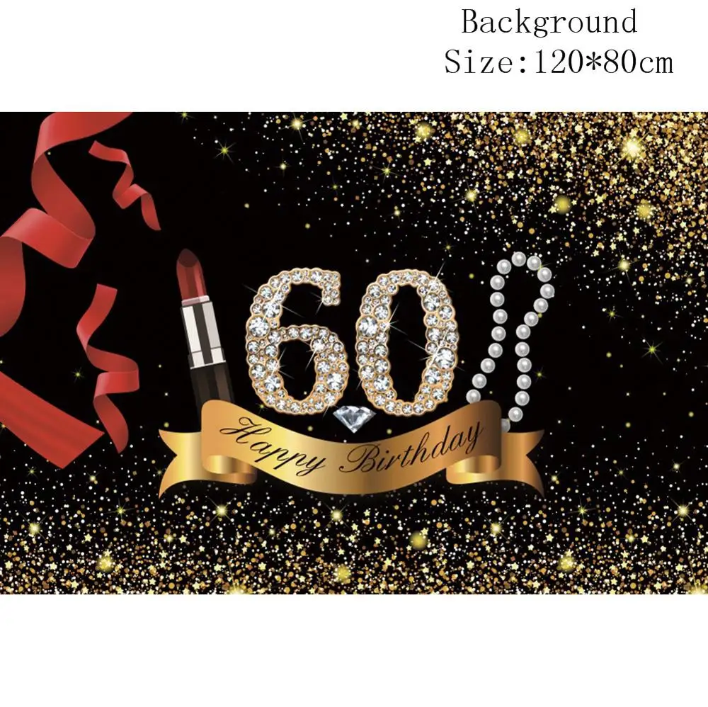 24 шт. 30/50/60th Happy Birthday Photo Booth Реквизит Маска; фотобудка 30 лет вечерние декоративная фотобудка NW06 - Цвет: 60