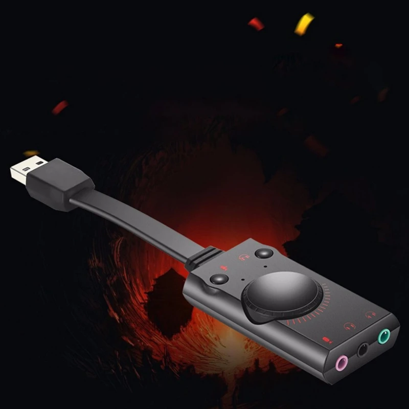 S1 адаптер Внешний USB 3 5 мм конвертер для наушников внешняя звуковая карта