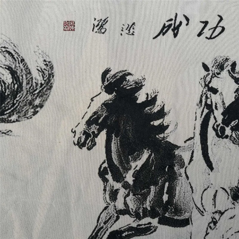 Китайская старинная шелковая картина Thangka с вышивкой | Дом и сад