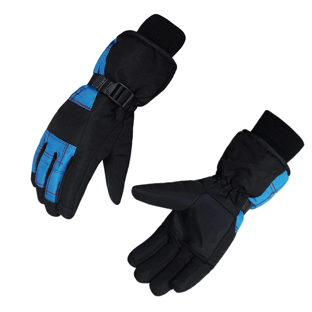 

1 Pair Adult Outdoor Waterproof Anti Slip Warm Snowboard Insulated Sports Ski Gloves Adjustable Windproof Thickened Men Women