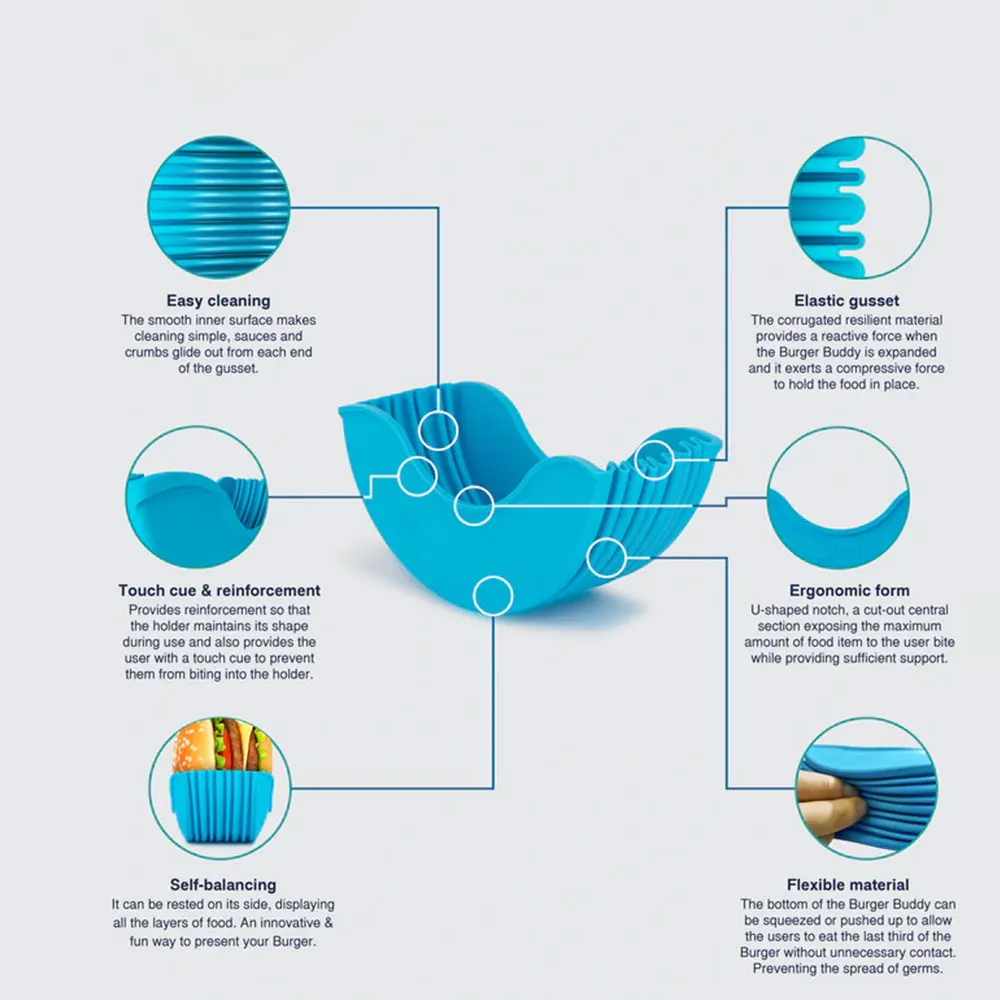 Корзина с зажимом для бургеров растягивающийся кухонный Органайзер