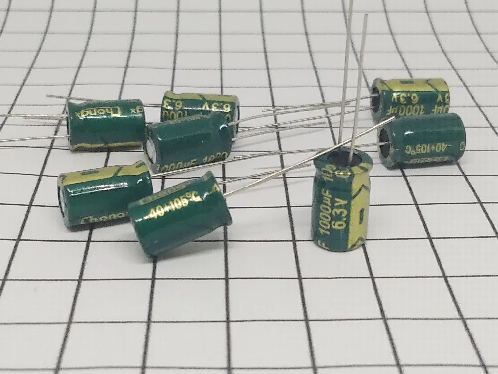 Высокое качество 500 шт./лот 1000 мкФ 6,3 V Объем 8*12 почта Dip электролитические конденсаторы 1000 мкФ 6,3 V IC