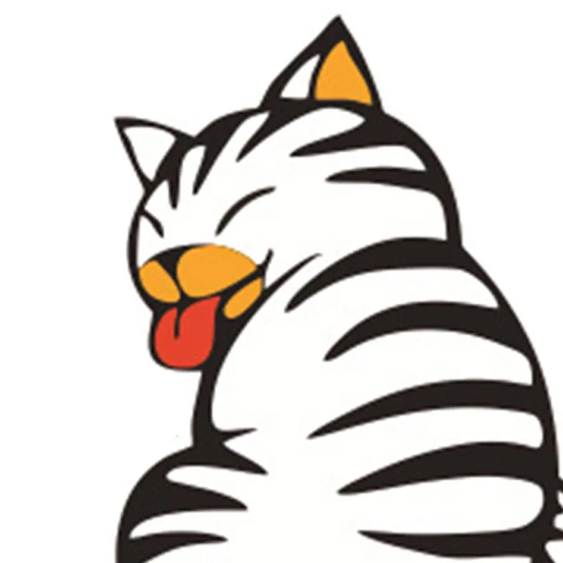 Наклейки на заднее ветровое стекло наклейки в виде кота творческие Мультяшные