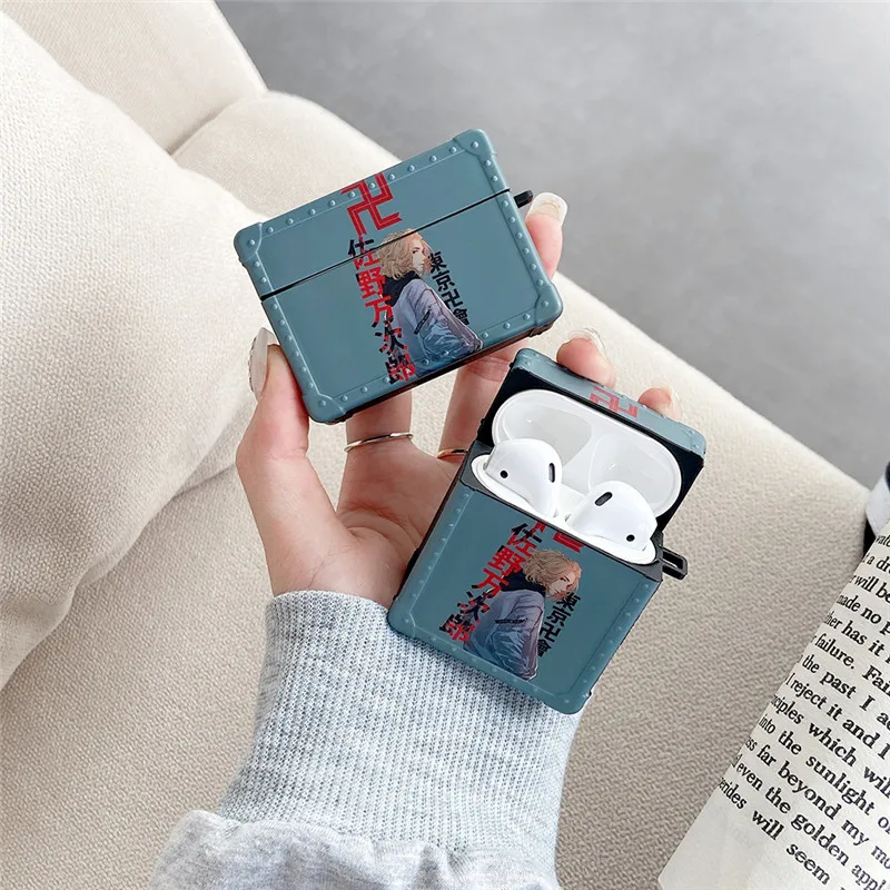 Чехол для наушников Airpods 1 2 с японским аниме Токийский репозитор чехол