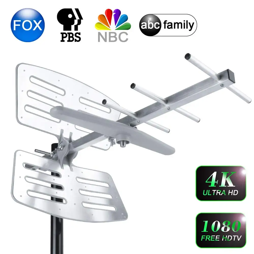 

Outdoor 2500 miles Digital HD TV Antenna With 10m Cable DVBT2 ISDBT ATSC super big Strong Signal satellite dish booster antenna