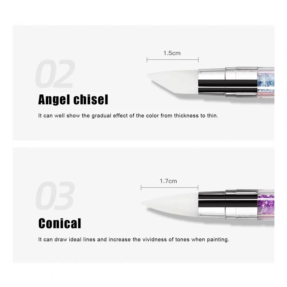 5 шт./компл. флейта для дизайна ногтей удобная Многофункциональная Мягкая