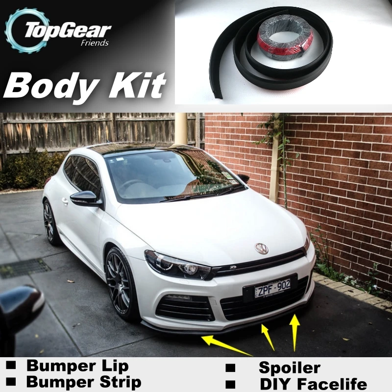 Дефлектор губ бампера для Volkswagen VW Scirocco 2005 ~ 2015 передняя юбка спойлера тюнинга