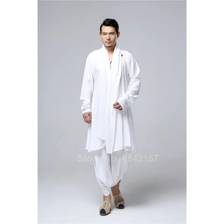 Свободные Стиль размера плюс Для мужчин китайские традиционные костюмы форма