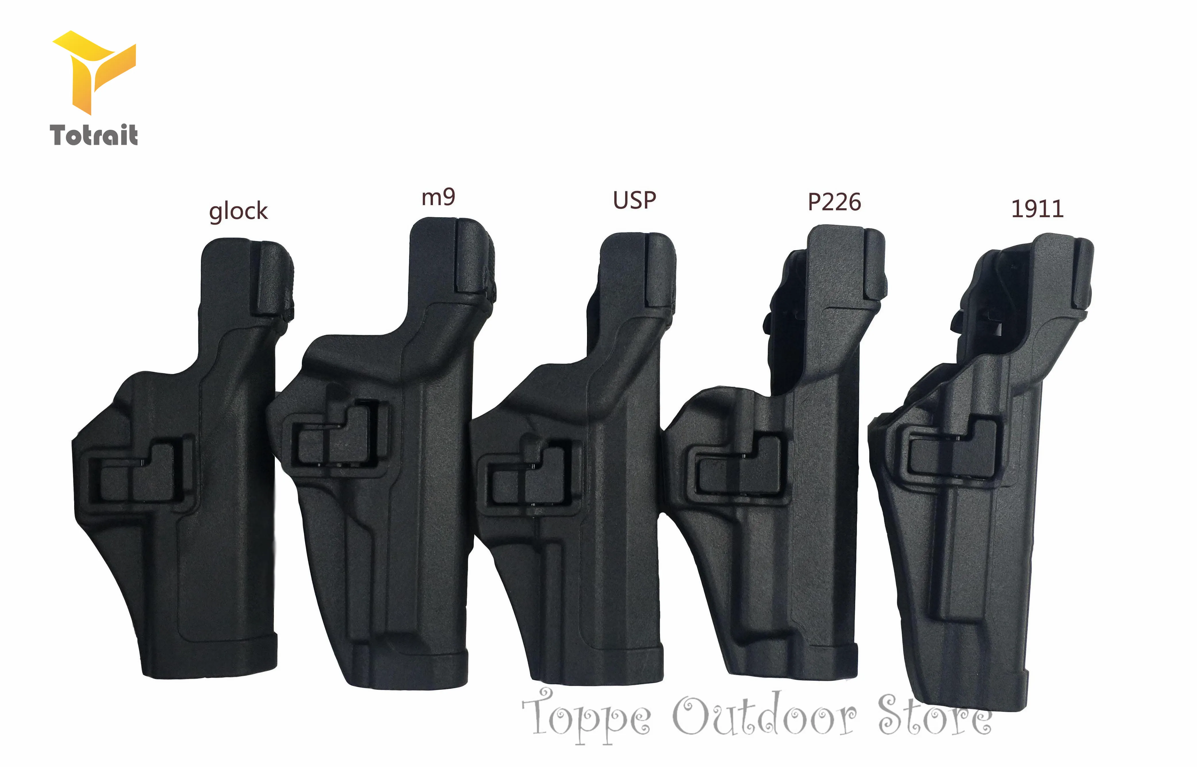 TOtrait тактический охотничий ремень LV3 пистолет кобура страйкбол военный Glock17 19 M9 92