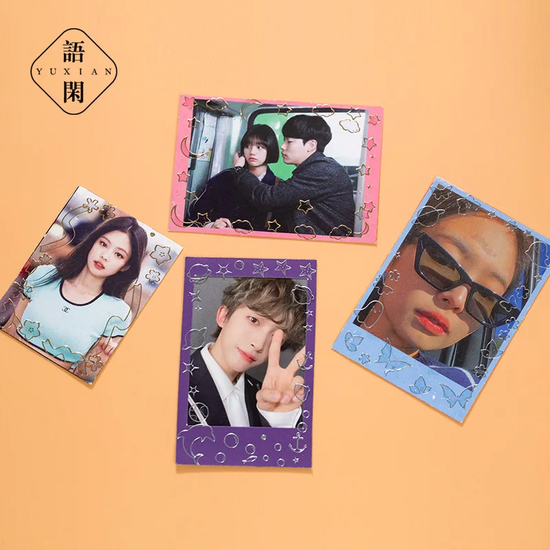 Корейская прозрачная бронзового цвета цвета: золотистый Серебристый Бабочка