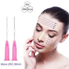 Топ 1, моно-резьба, 20шт.пакет PDO PLLA PCL 26G 27G 30G, медицинское средство для подтяжки кожи губ, лифтинга лица, моно PDO Thread Korea