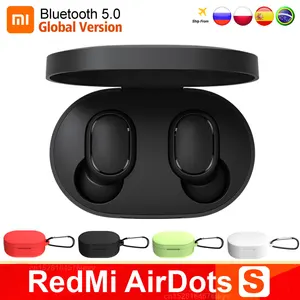original xiaomi redmi airdots s tws wireless earphone airdots2 se voice control bluetooth 5 0 noise reduction tap control free global shipping