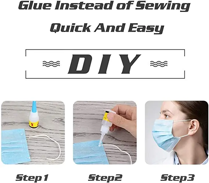 Быстрая доставка эластичный ремешок для ушной петли 1/8 дюйма (3 мм) тянущийся