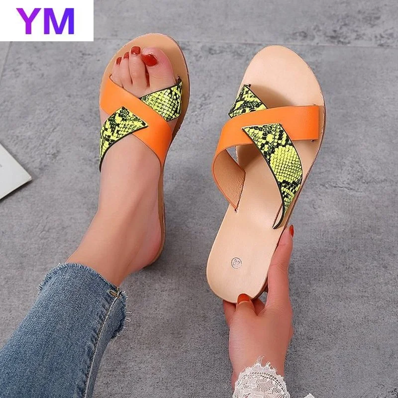 

Hot Fashion Temperament Braided Women Shoes Open Toe Flat Slippers Beach Sandals Casual Flip Flops Zapatillas Mujer Casa 2021