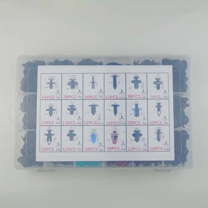 304 шт. нажимные шпильки пластиковые заклепки инструмент автомобильный толчок