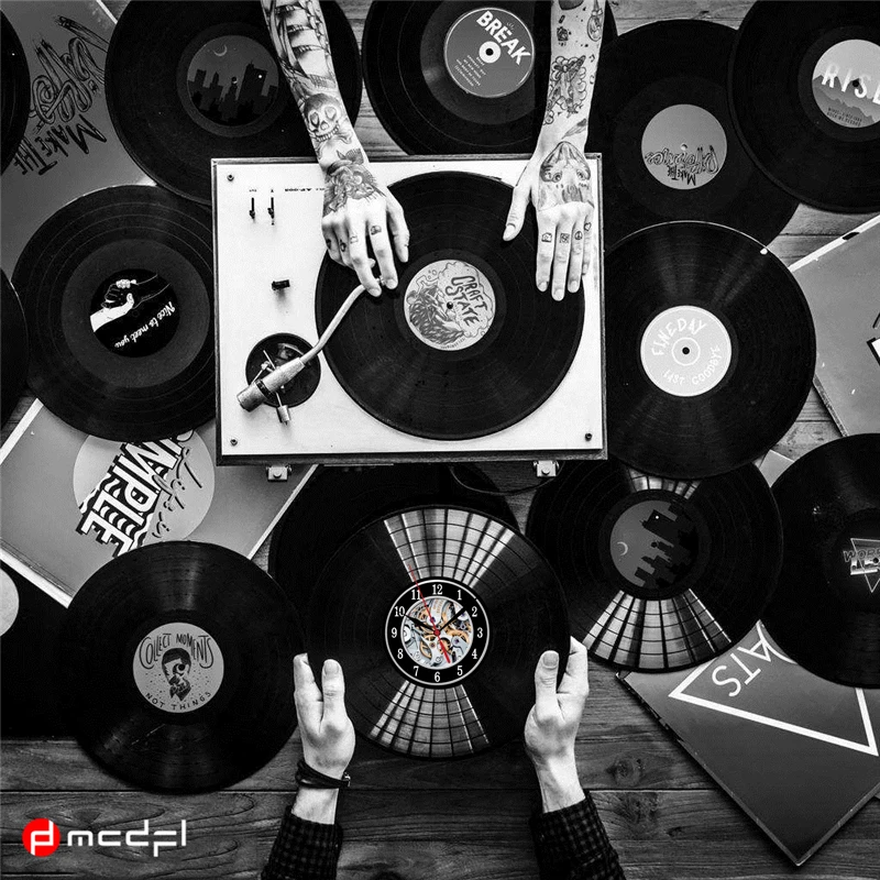 Украшение дома Sumito виниловая Запись CD настенные часы 3D дизайн подвесной Watche