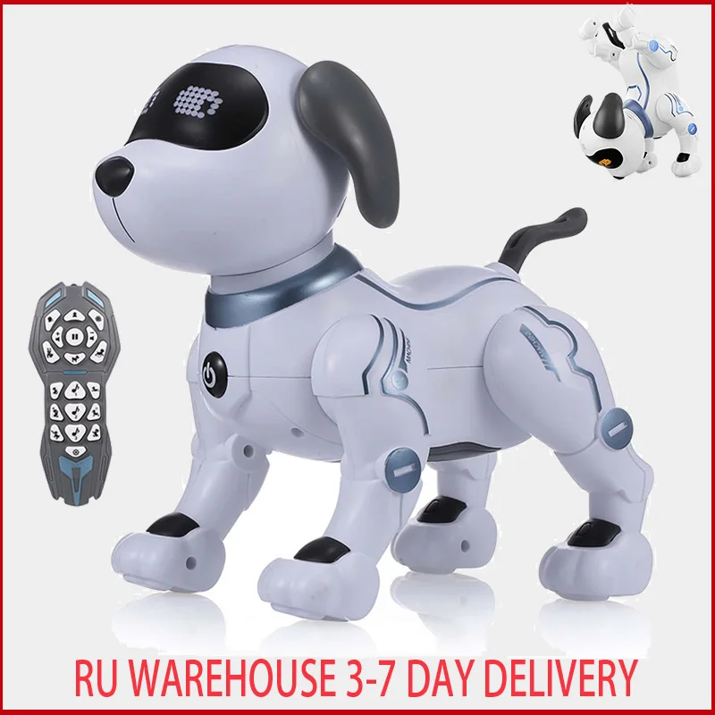 Радиоуправляемые игрушки роботы электронные питомцы робот собака трюки с