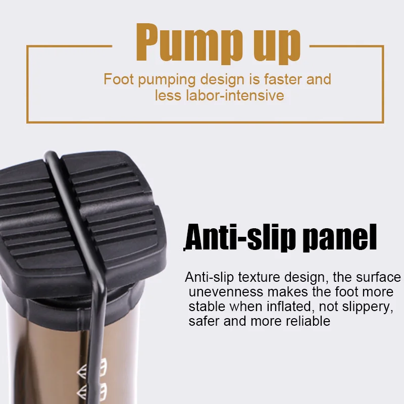 Оптовая продажа мини складные велосипедные шины насосы для ног шаг