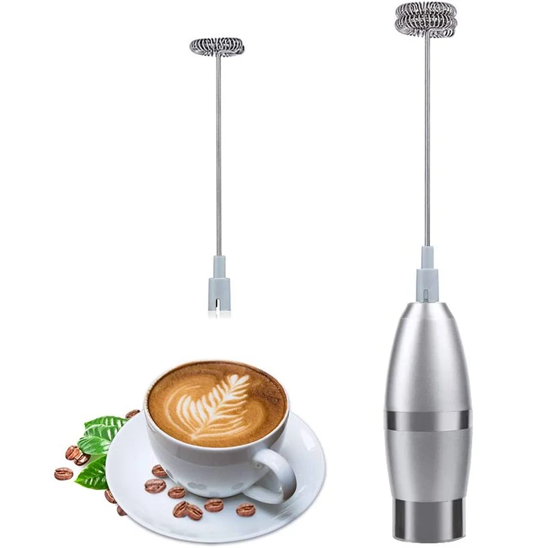 

Electric Milk Frother Milk Frother with Double Whisk Milk Frother, Milk Frother for Coffee, Chocolate,Cappuccino