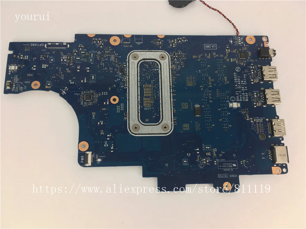 yourui High quality For motherboard Dell inspiron 5567 5767 BAL21 LA-D802P with i5-7200u CPU DDR4 Tested | Компьютеры и офис