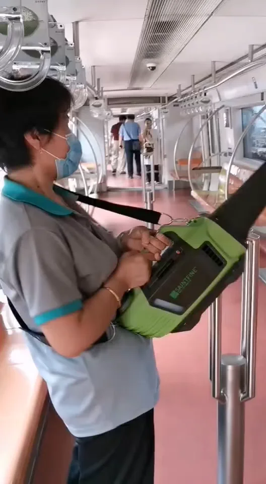 

Портативный мощный 2 л 200 Вт Зеленый Ручной беспроводной дезинфекционный генератор тумана Ulv