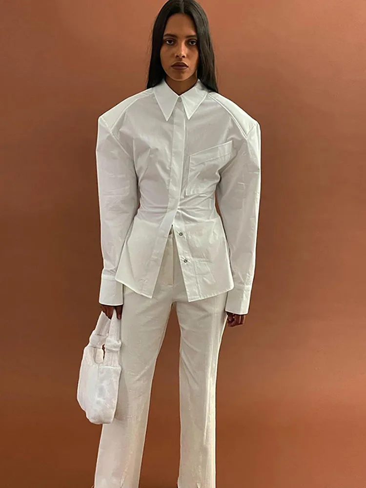 Fantoye сексуальные бандажные кардиганы с открытой спиной Женские блузки белые