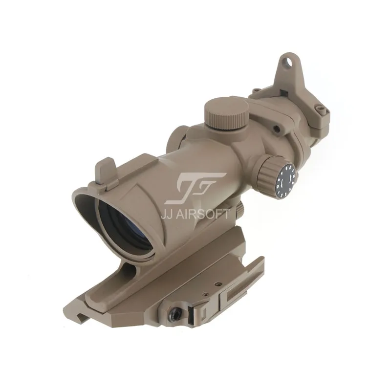 JJ Airsoft ACOG Style 4x32 прицел красная/Зеленая Сетка с Killflash AC12033 Bobro QD Mount