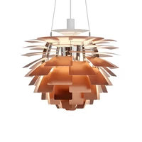 nordic modern alluminum hanging lamp pendant lights copper luminaire suspension fixtur for living room bedroom bar cafe foyer