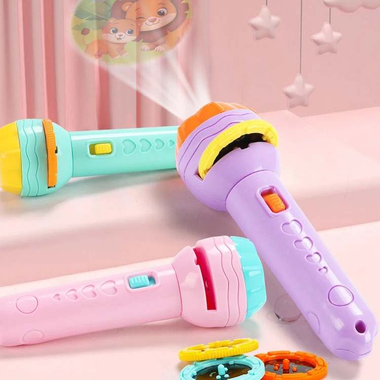 Kids Flashlight Storybook Torch HD Animation Cartoon Early Educational Toy Handed Projector Learning Machine Toys For Children | Игрушки и