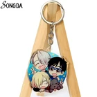 Юрий! Брелок для ключей Victor Nikiforov Yuri Katsuki, акриловый брелок в стиле аниме для автомобильных ключей, подарки для женщин