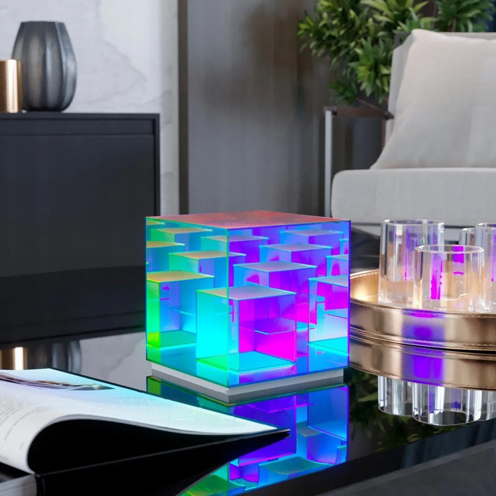 Светодиодсветодиодный настольная лампа в скандинавском стиле USB-ночник виде