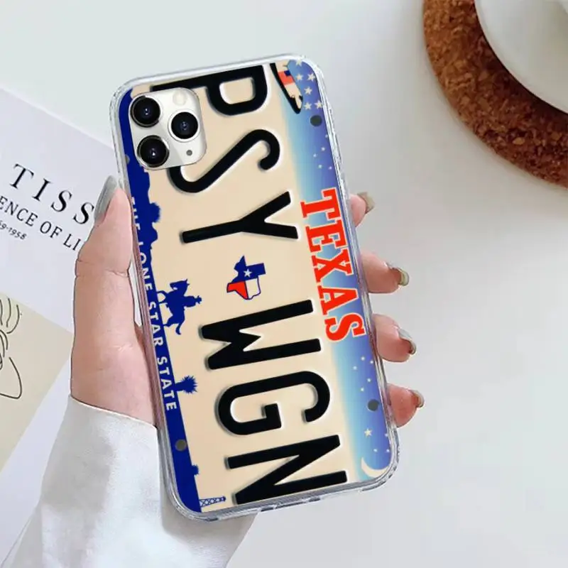 

License Plate Number New York Phone Case For iphone 12 5 5s 5c se 6 6s 7 8 plus x xs xr 11 pro max mini high quality etui