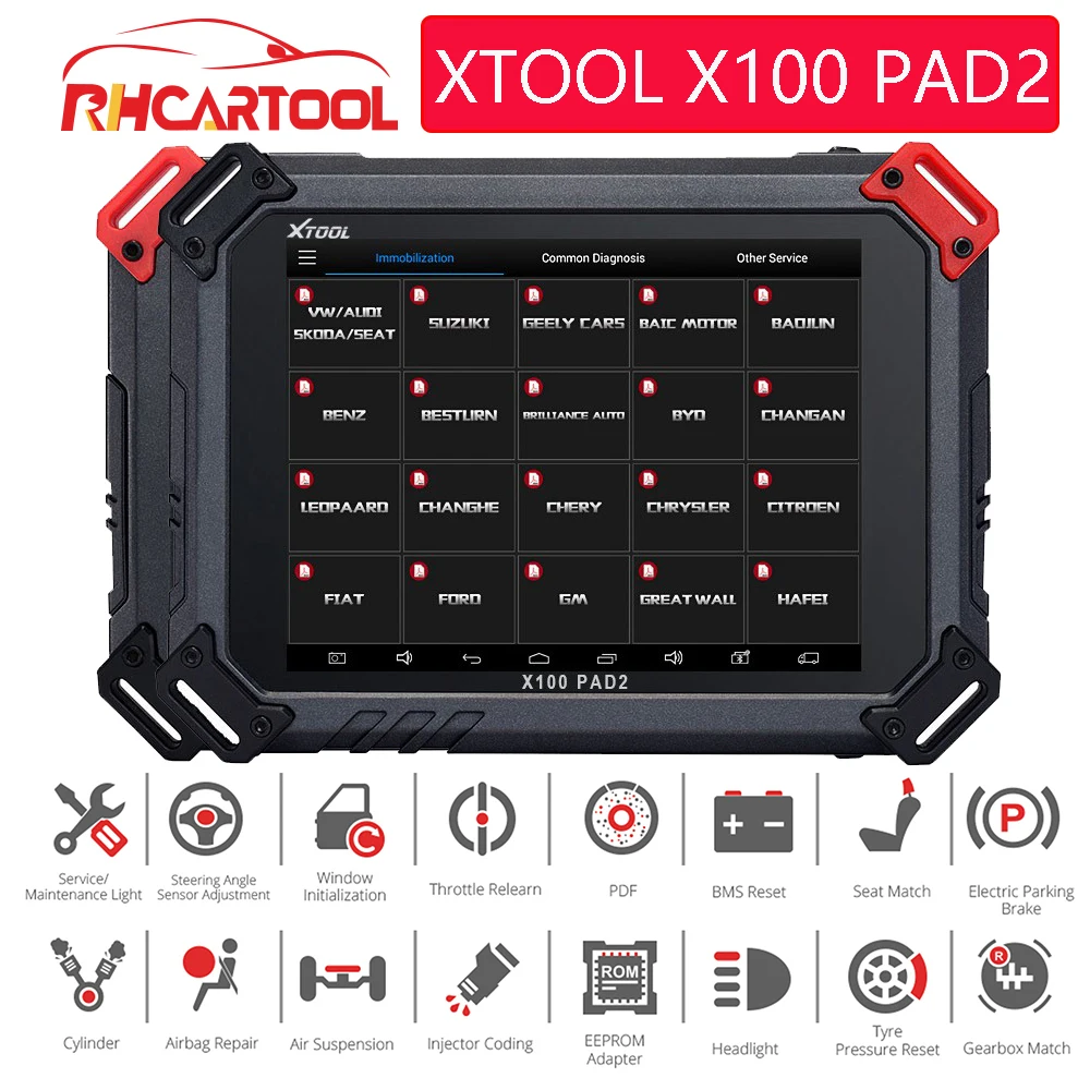 OBD2 автомобильный диагностический инструмент XTOOL X100 PAD2 PAD PRO2 ключевой