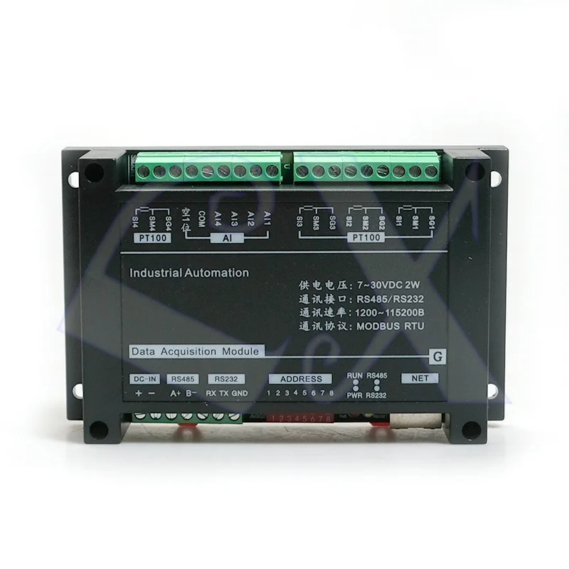 Модуль сбора термостойкости 4PT100 4-ионный вход RS485 RS232 modbus TCP & RTU температурный