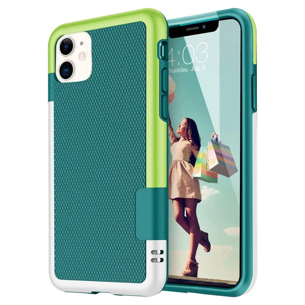 Ультратонкий 3 цвета Гибридный противоударный чехол для телефона iPhone 11 12 Pro XS MAX Mini