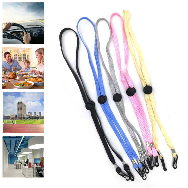 

1pcs Safety Adjustable Face Mask Lanyard Handy Convenient Holder Rope Anti-lost Anti-drop Mask Hanging Neck Rop Halter Ropes