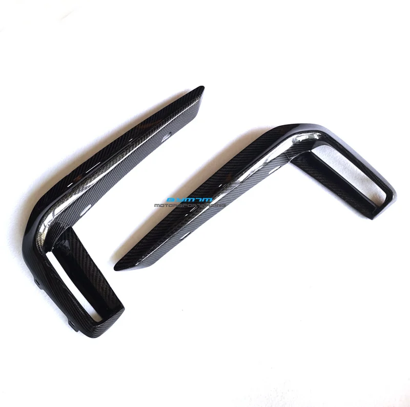 

Carbon fiber Front Fender Fog light Headlight Cover Spoiler Spiltter For BMW 5 Series G30
