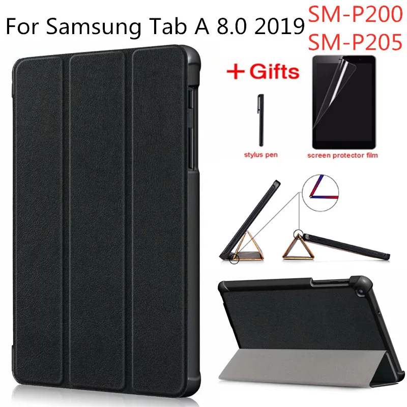 Чехол для Samsung Galaxy Tab A 8 0 P200 P205 2019 TAB дюймов чехол планшета подставка|Чехлы