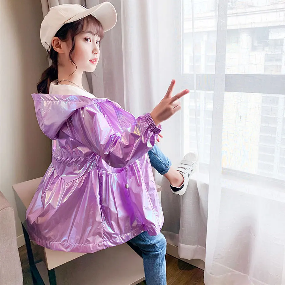 Новые весенне осенние детские куртки для девочек Повседневная Верхняя одежда