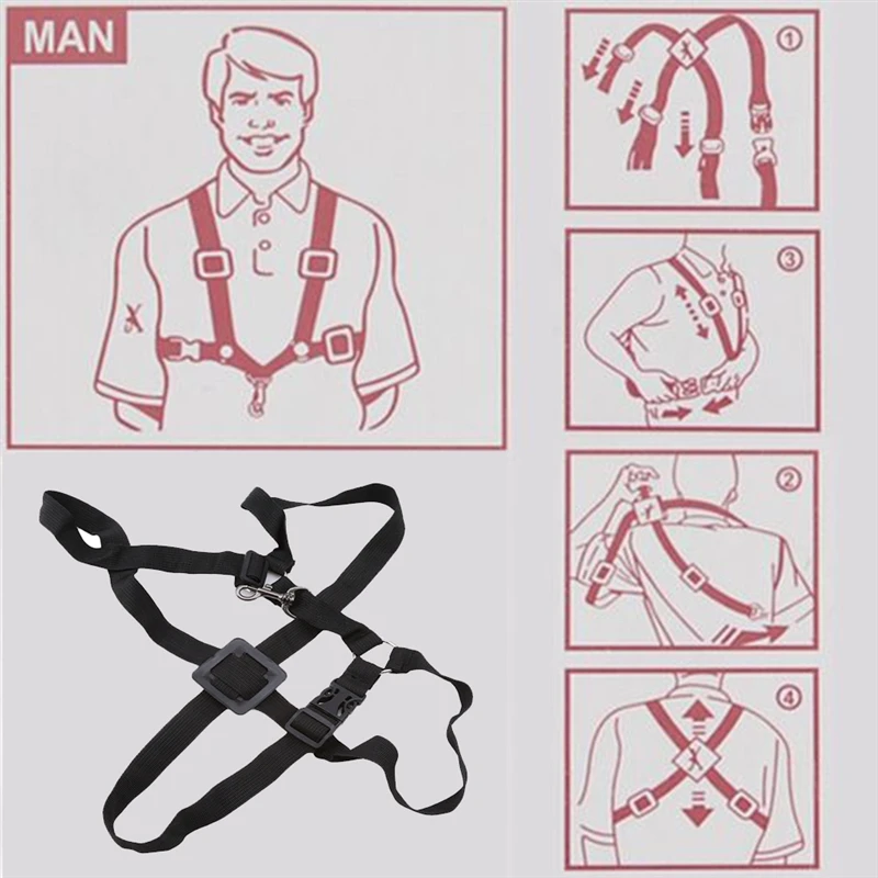 

Adjustable Saxophone Sax Harness Shoulder Nylon Strap Belt for Alto/Tenor/Soprano Saxophone Parts Accessories
