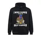 Я работаю больше, чем уродливая Стриппер, Забавный сварщик, Сварочная толстовка, женские толстовки для отца, персонализированные капюшоны, облегающие толстовки