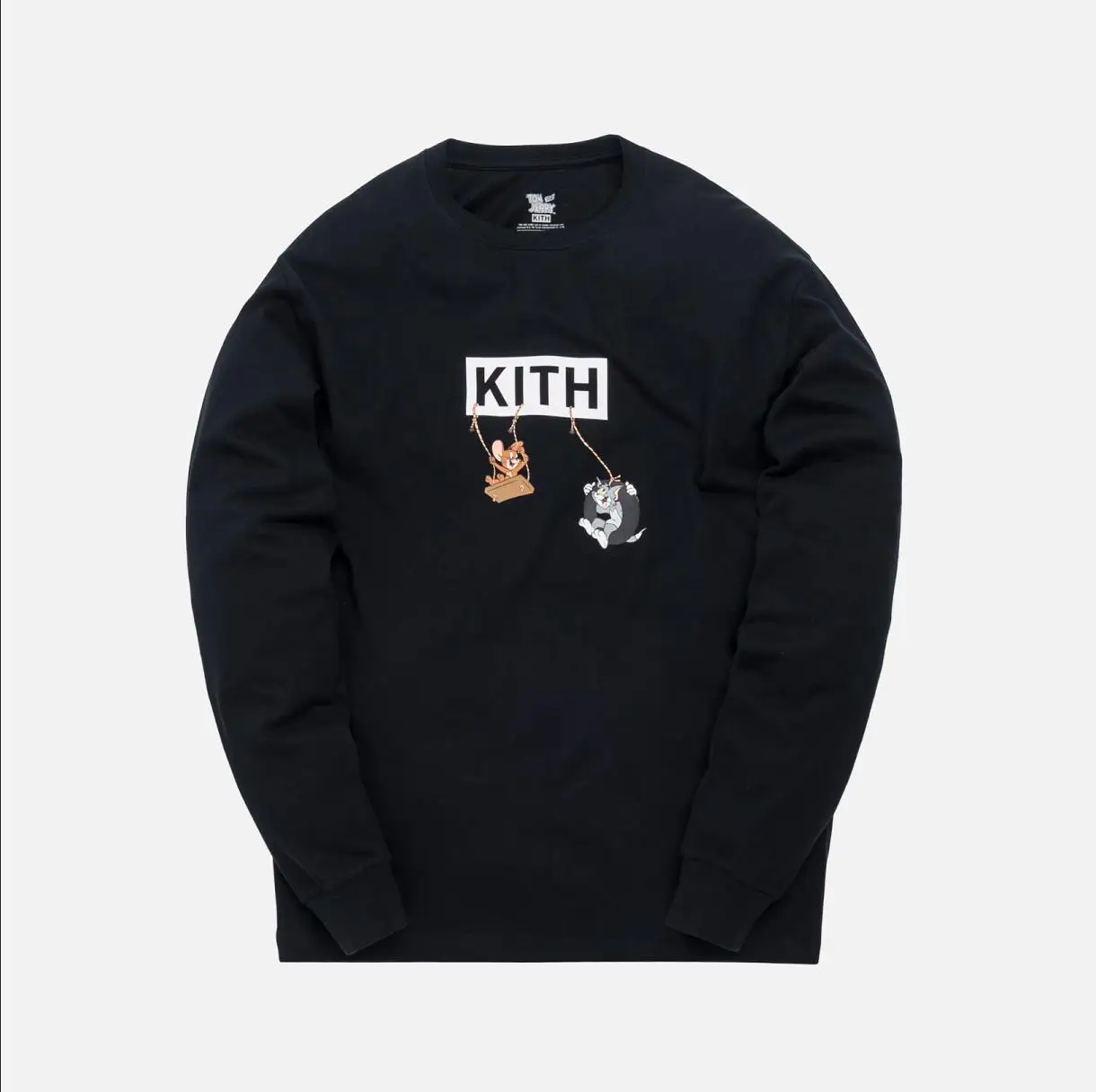 19ss Kith X Tom футболка 1:1 высокое качество Kith футболка с длинными рукавами хип-хоп Уличная Джастин Бибер КИТ футболка s для мужчин и женщин