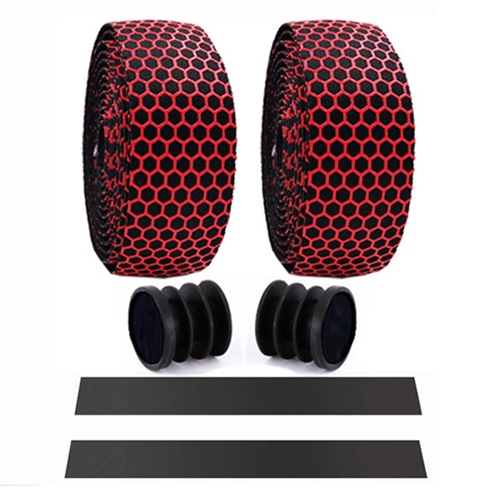 Сотовая лента из ПВХ для руля дорожного велосипеда оборачивающаяся пробка 2