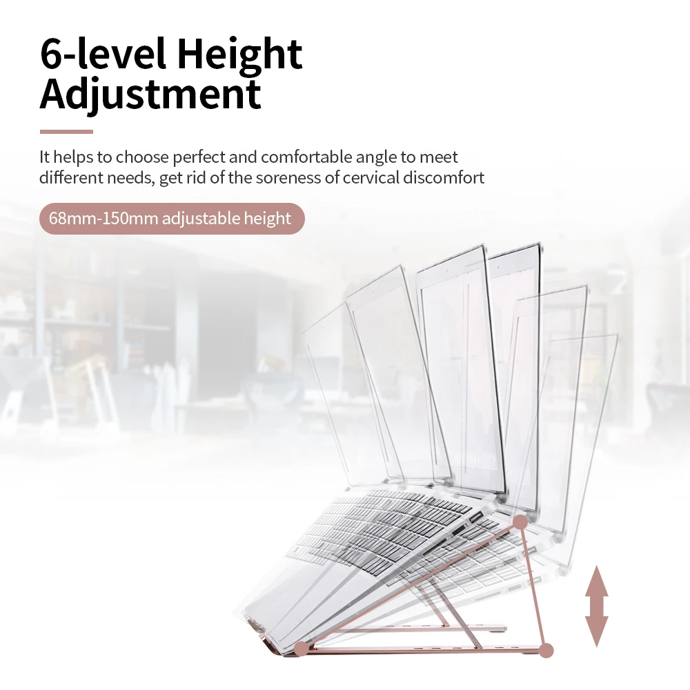 

Portable Laptop Stand Foldable Support Base Notebook Stand For Macbook Pro PC Computer anti-slip Laptop Holder Cooling Pad Riser